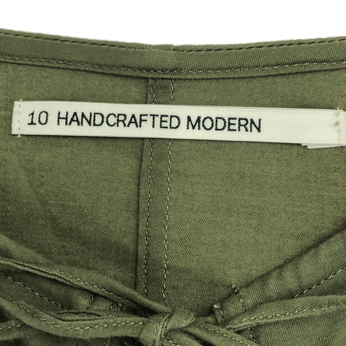 TENNE HANDCRAFTED MODERN / テンハンドクラフテッドモダン | volume sleeve pullover ボリューム スリーブ ブラウス | F | カーキ | レディース