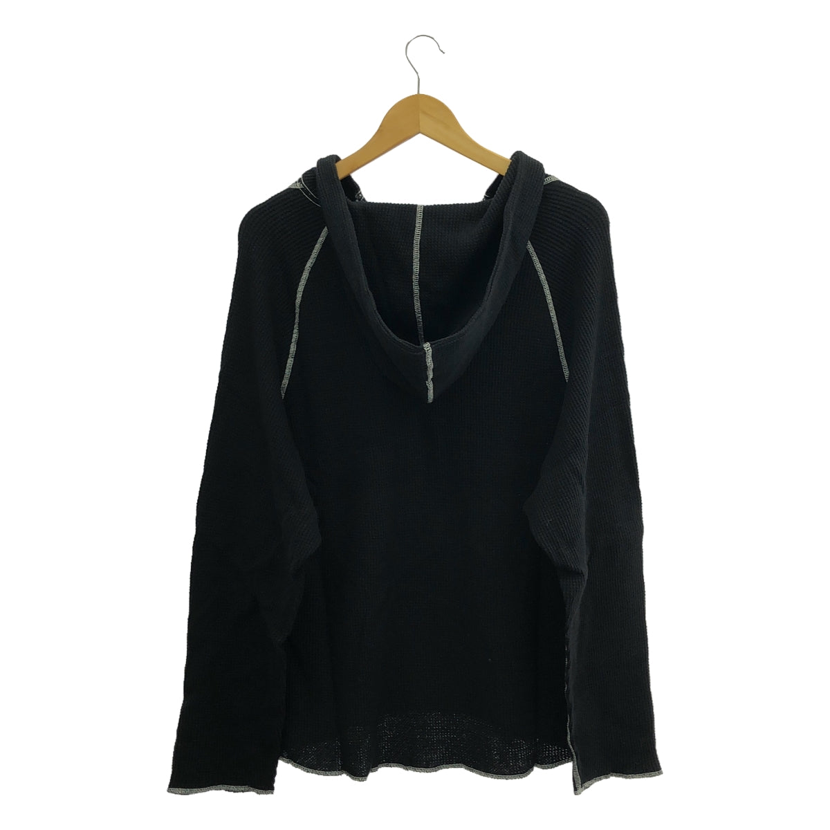 [New] prasthana / Prasthana | Deep V Hoodie | M | Black | Men's