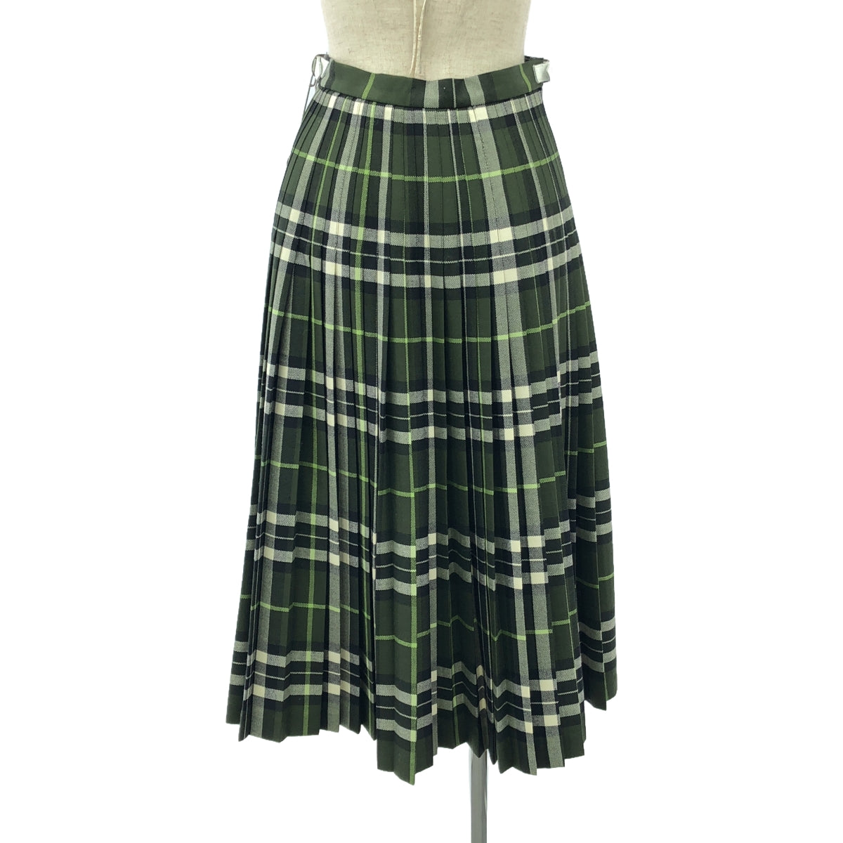 【美品】  O'NEIL OF DUBLIN / オニールオブダブリン | チェック プリーツ ラップ キルトスカート | US6 | カーキ | レディース