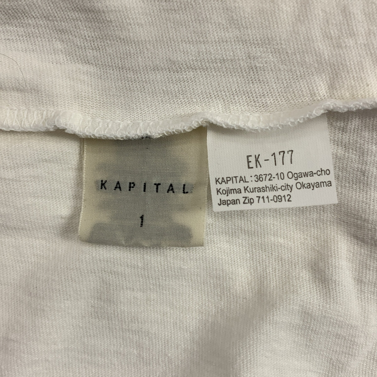 KAPITAL | 側開衩襯衫 | 尺寸 1 | 白色 | 女款