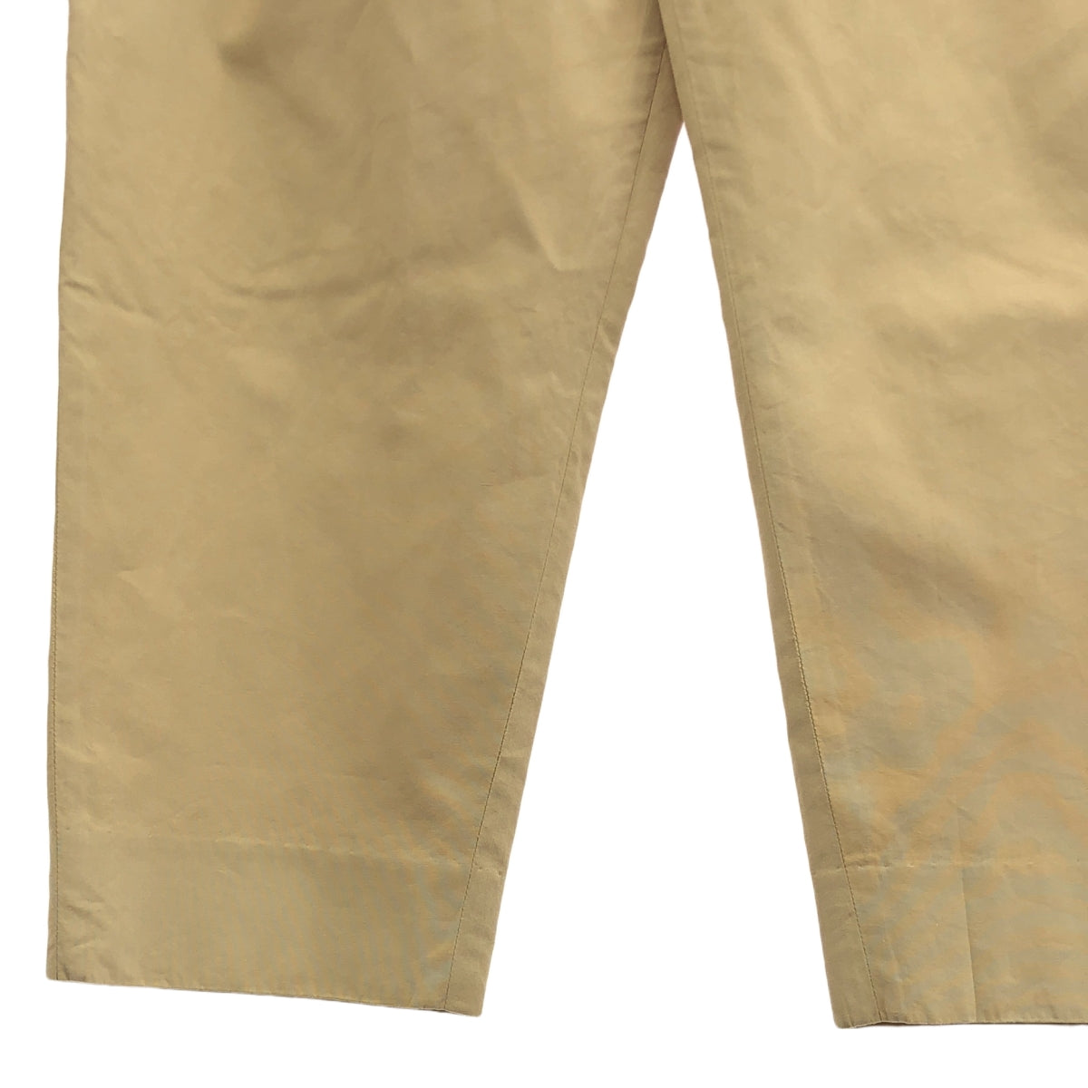 mina perhonen / ミナペルホネン | コットン シルク 2タック パンツ | 38 | ベージュ | レディース