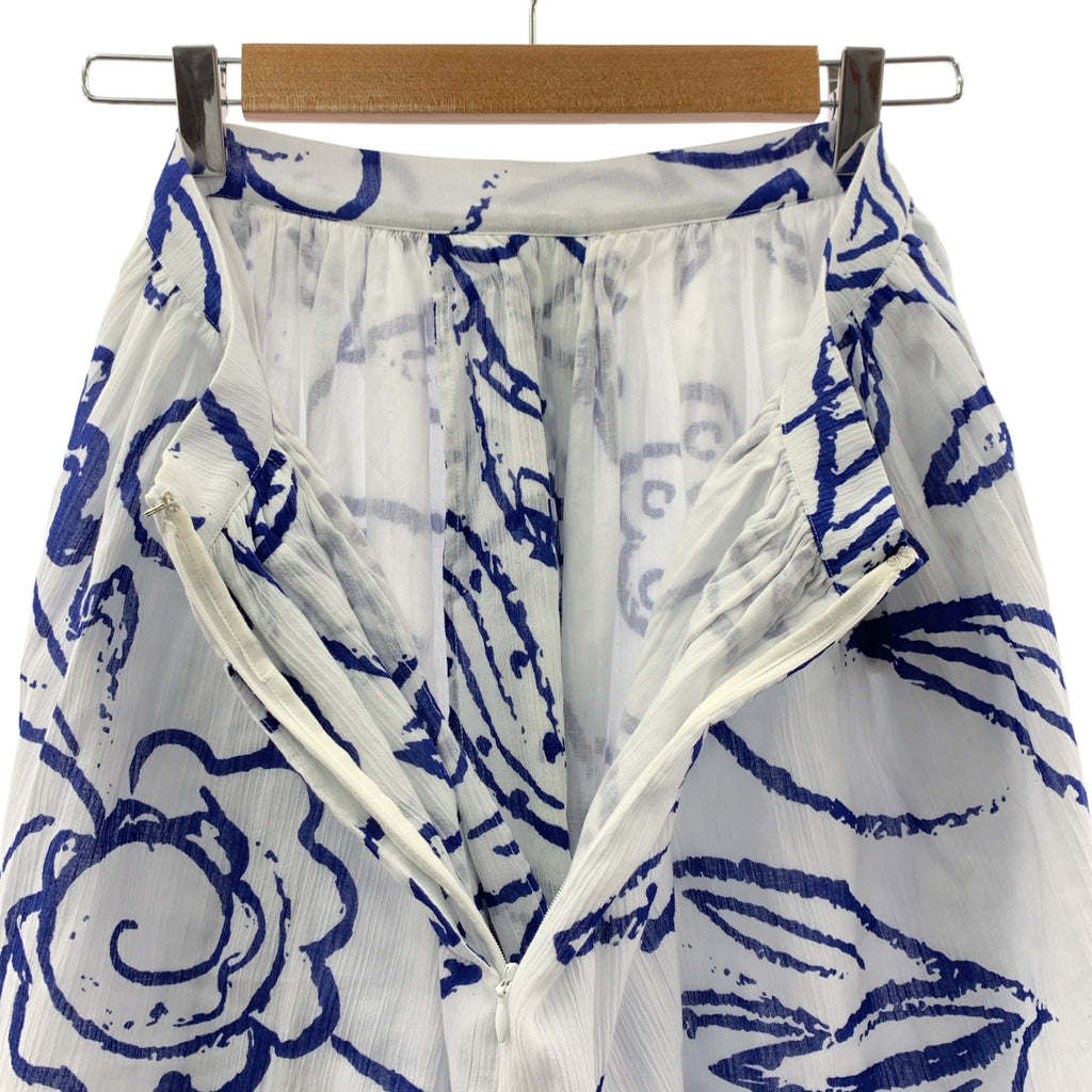 Le sirenuse / レ シレヌーセ | 総柄 サイドジップ ボリューム スカート | 38 | レディース