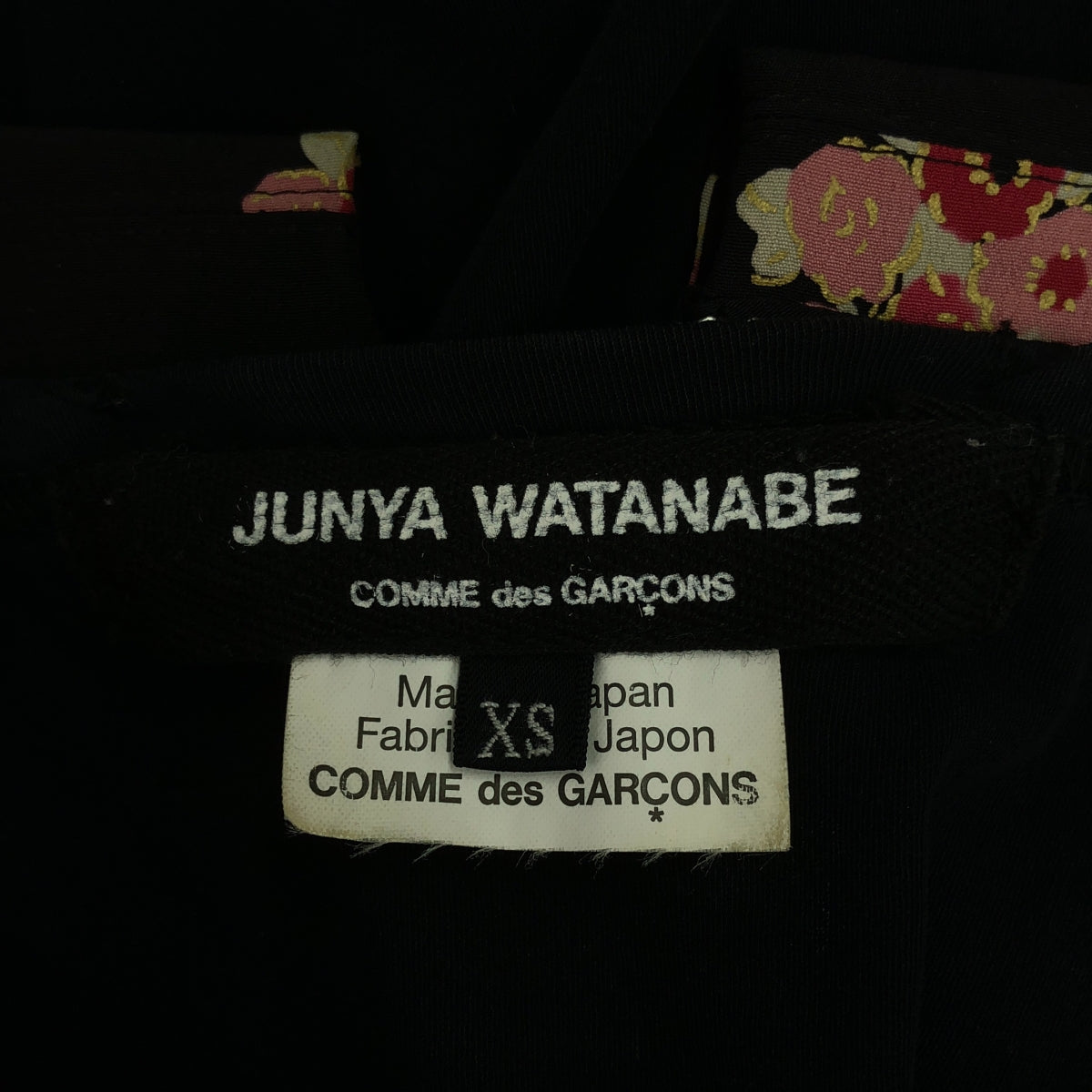 JUNYA WATANABE COMME des GARCONS / 준야와타나베 | 2017SS | 재단 플라워 프린트 원피스 | XS | 블랙 | 여성