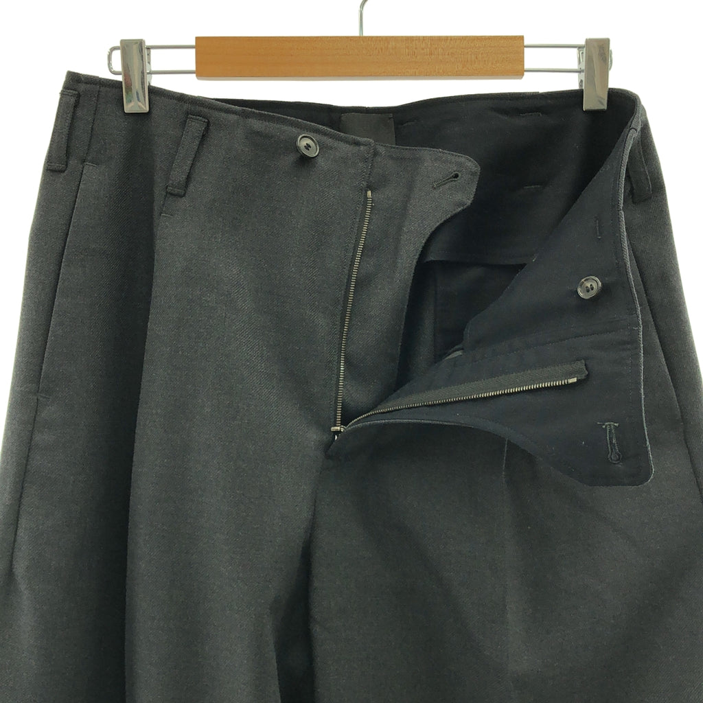 山内 / ヤマウチ | ヘビーウールツイル・サイドシームレスワンタックパンツ | 4 | メンズ