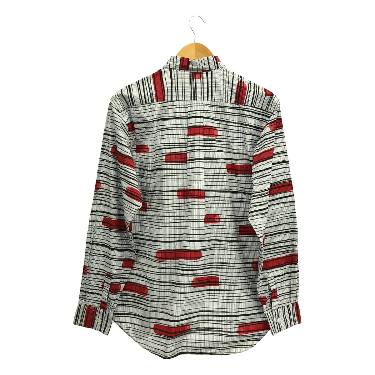 COMME des GARCONS SHIRT | All-over print regular collar shirt | S | White/Red | Men's