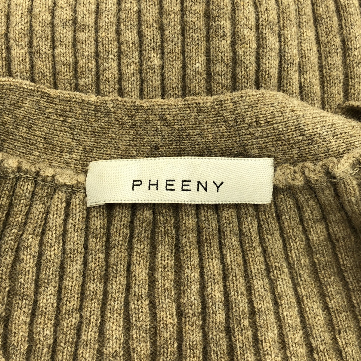 PHEENY / 피니 | 12G RIB KNIT LONG CARDIGAN 리브 니트 롱 가디건 | F | 여성