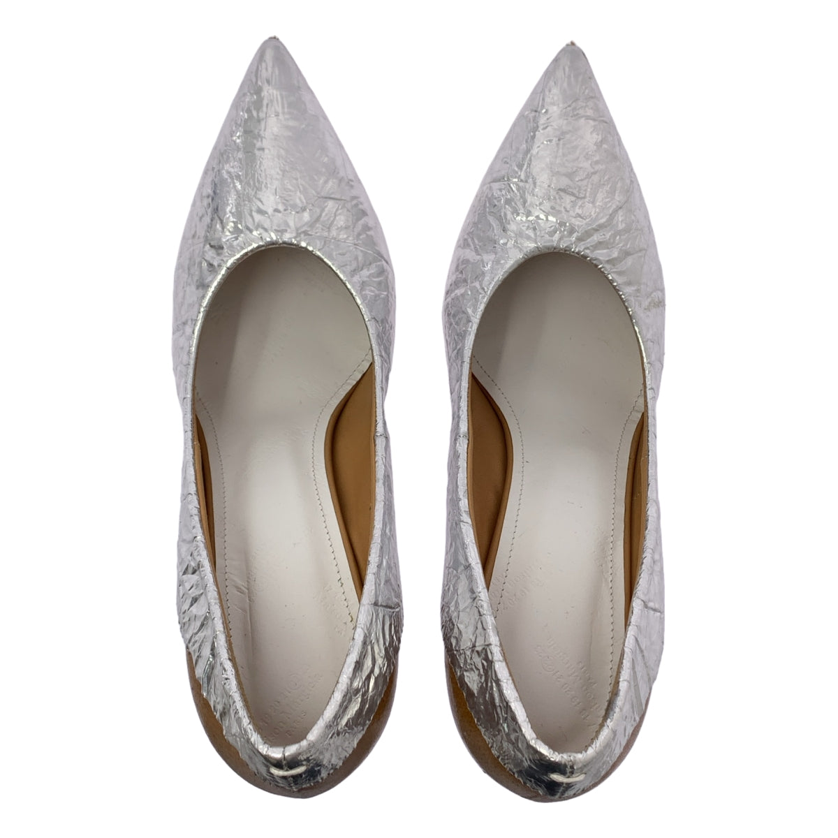 Maison Margiela / メゾンマルジェラ | メタリック ウッドヒール パンプス | 37 1/2 | レディース