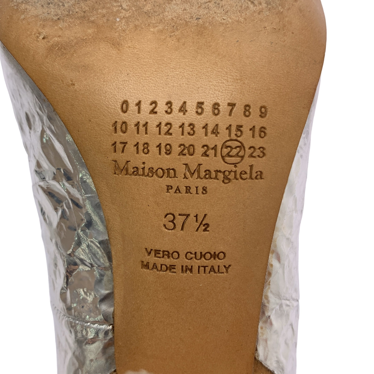 Maison Margiela / メゾンマルジェラ | メタリック ウッドヒール パンプス | 37 1/2 | レディース