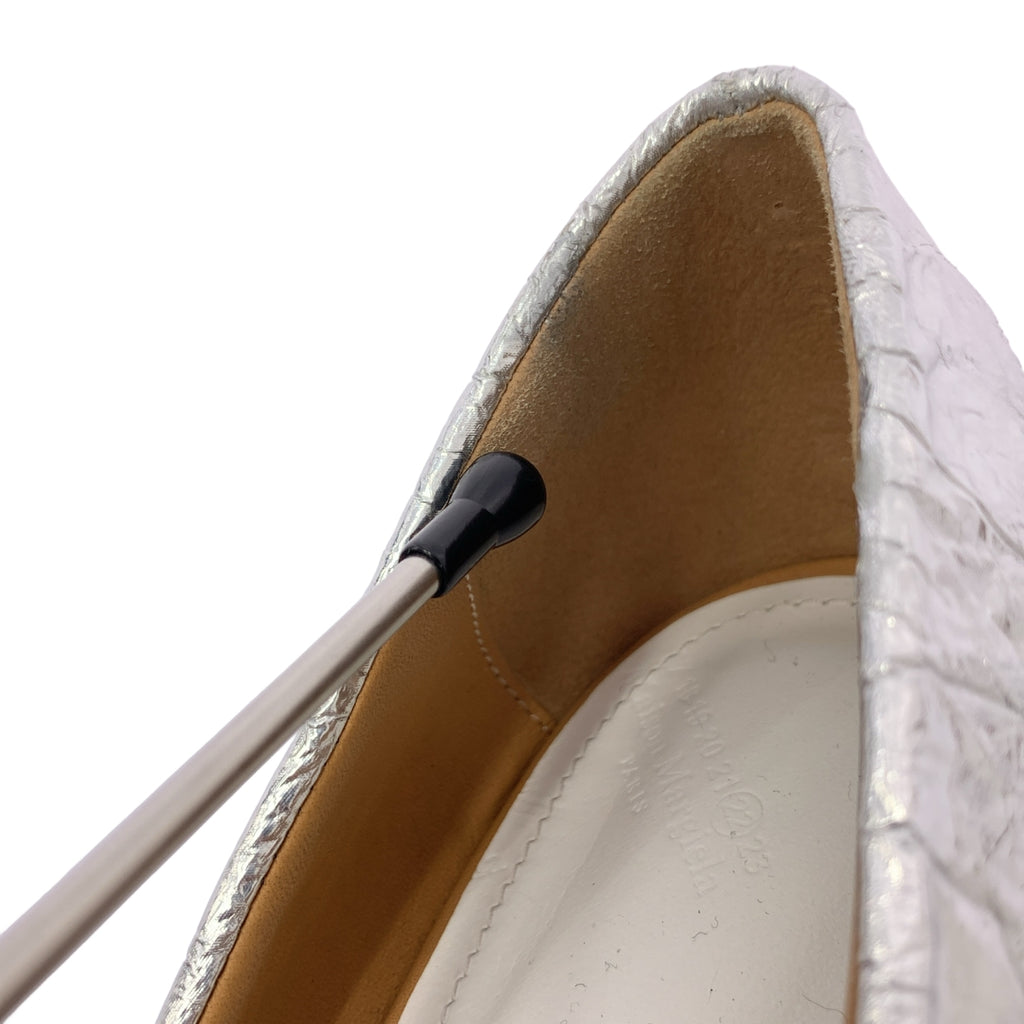 Maison Margiela / メゾンマルジェラ | メタリック ウッドヒール パンプス | 37 1/2 | レディース