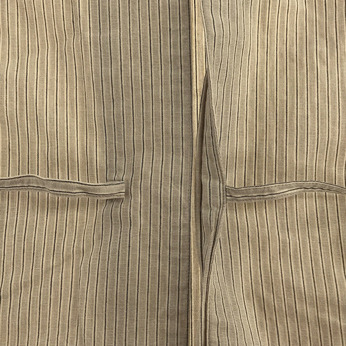 [Good Condition] LENO | Striped No-Collar Shirt | 0 | BEIGE | Women's