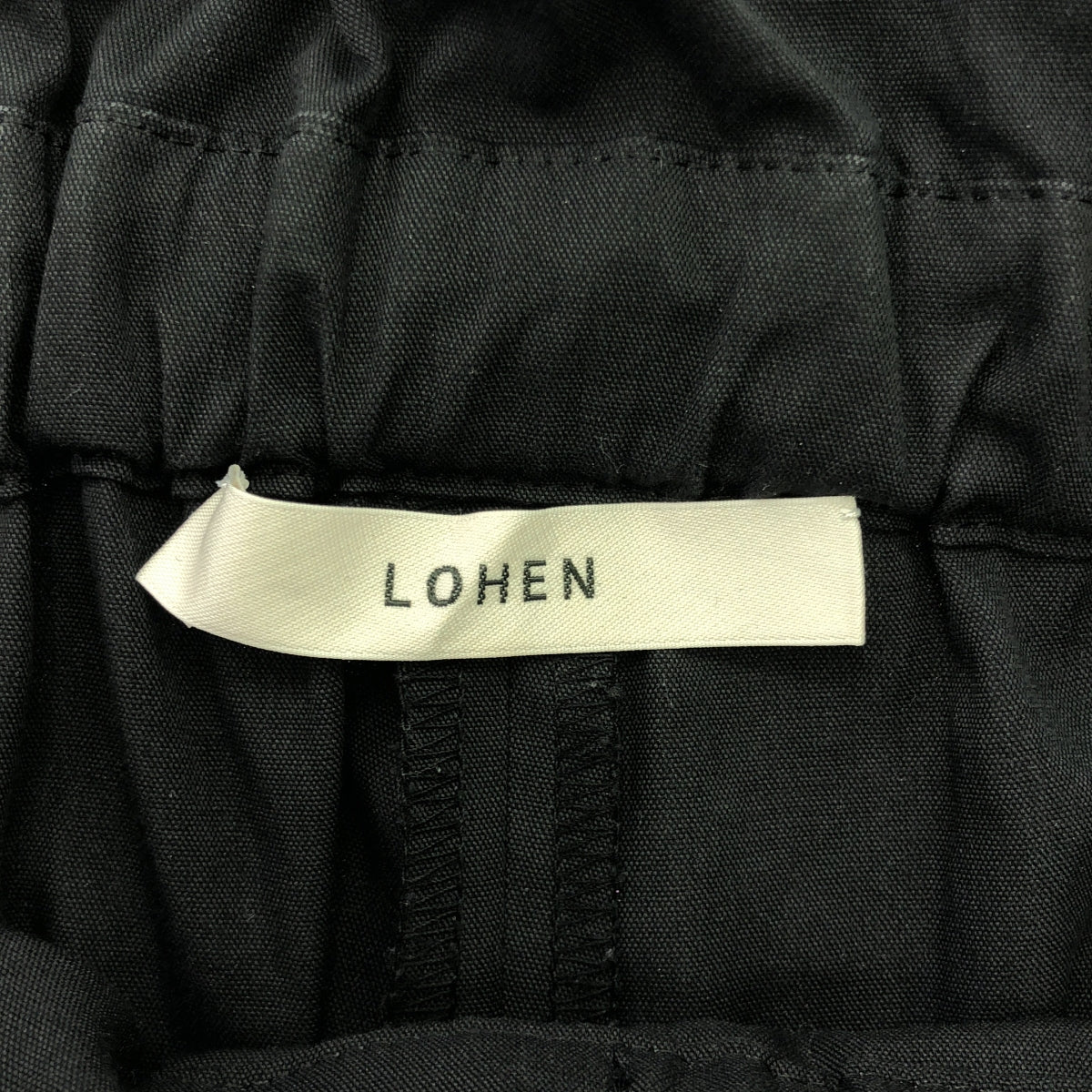 【美品】  LOHEN / ローヘン | オーバーラップパンツ | 38 | ブラック | レディース