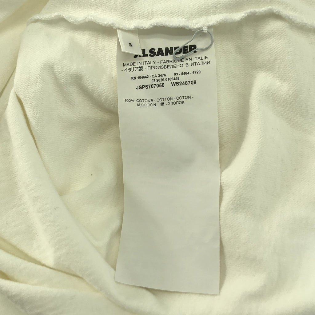 JIL SANDER / ジルサンダー | コットン ロゴ プリント Tシャツ | S | メンズ