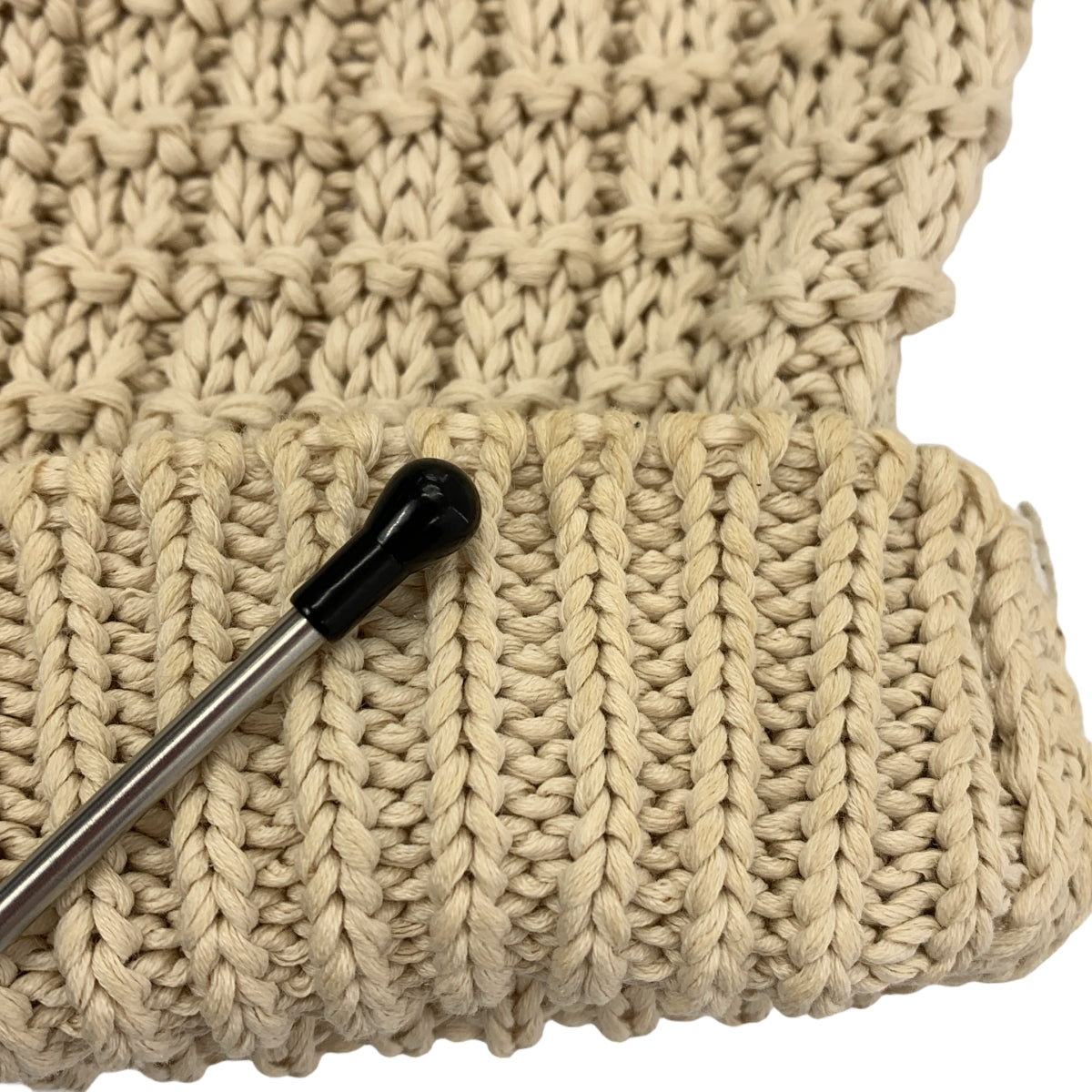 beautiful people / ビューティフルピープル | コットン ニット プルオーバー | 160 | アイボリー | レディース