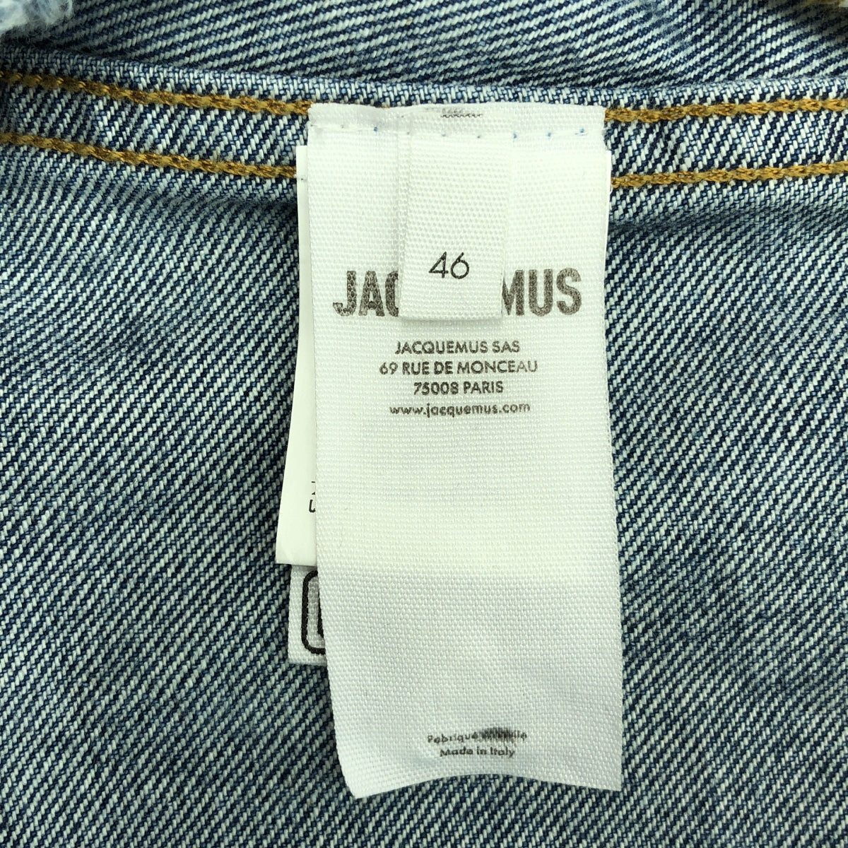 JACQUEMUS / ジャックムス | LE CHOUCHOU / Boxy denim jacket デニムジャケット | 46 | インディゴ | メンズ
