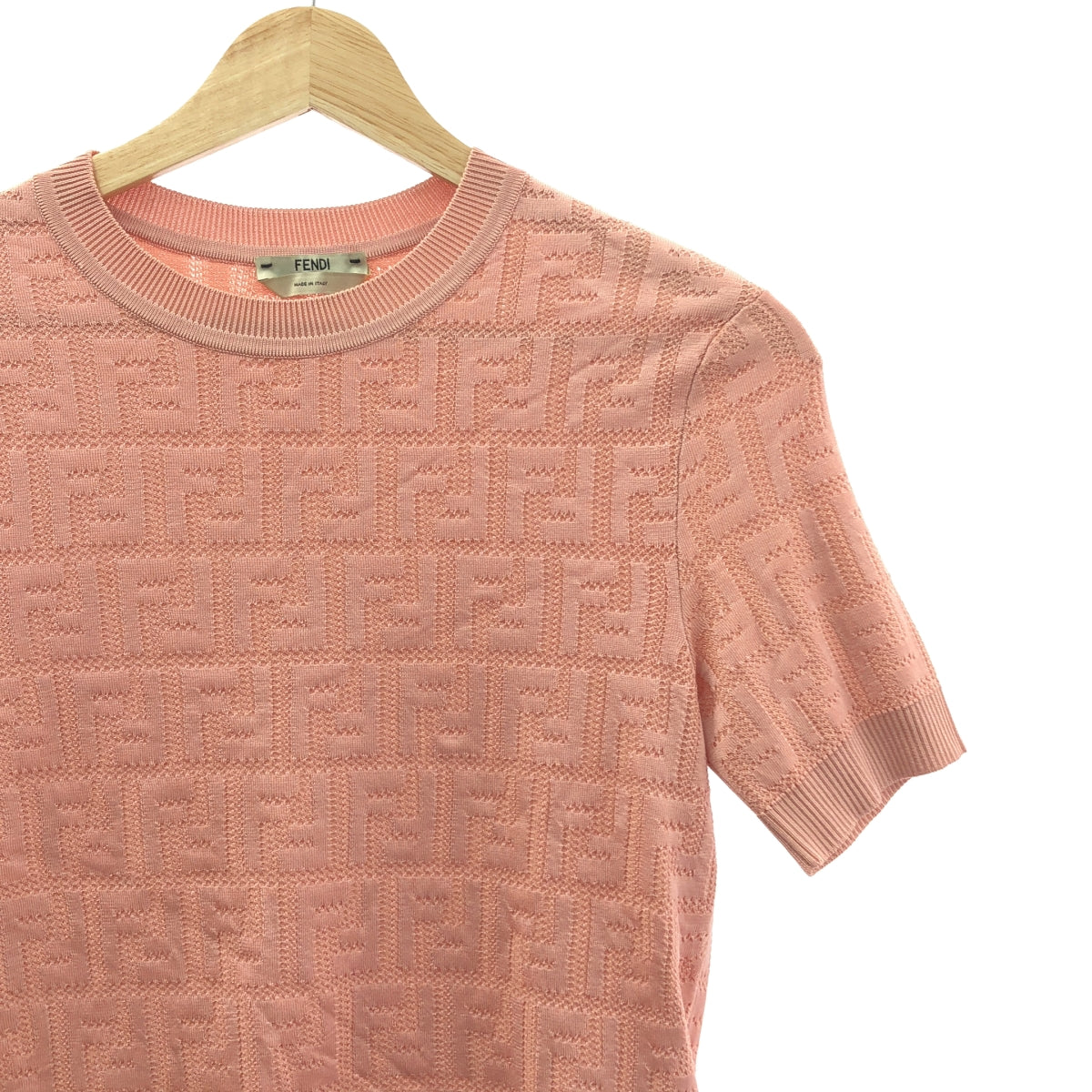 FENDI / フェンディ | ズッカ 総柄 クルーネック サマーニット | 36 | レディース