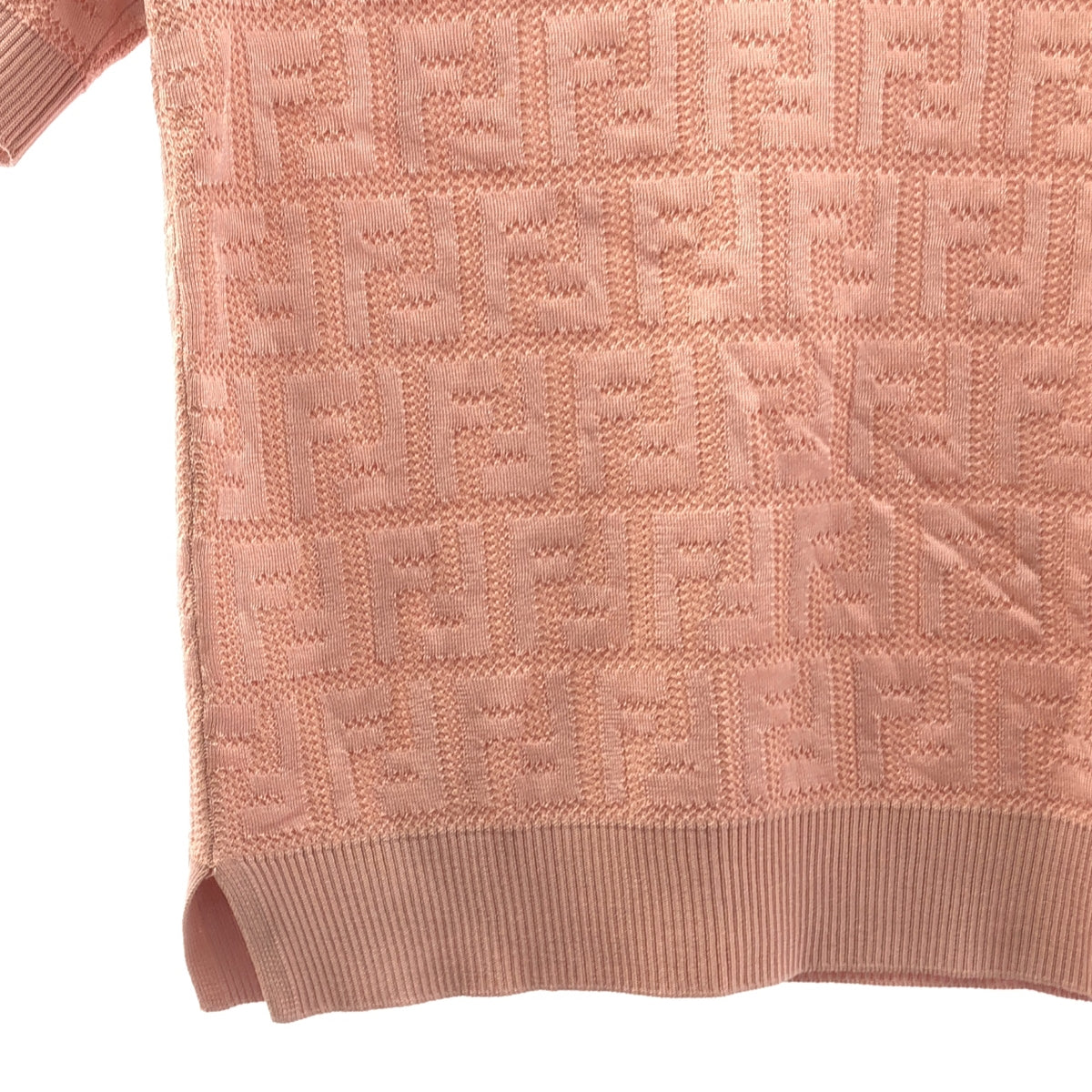 FENDI / フェンディ | ズッカ 総柄 クルーネック サマーニット | 36 | レディース