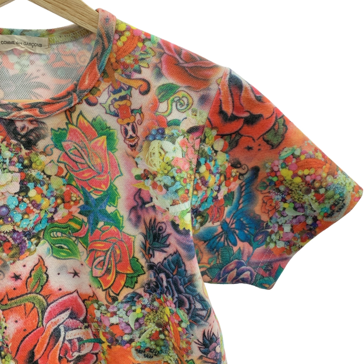 COMME des GARCONS / コムデギャルソン | 2004SS | 花柄 プリント 総柄 コットン Tシャツ |