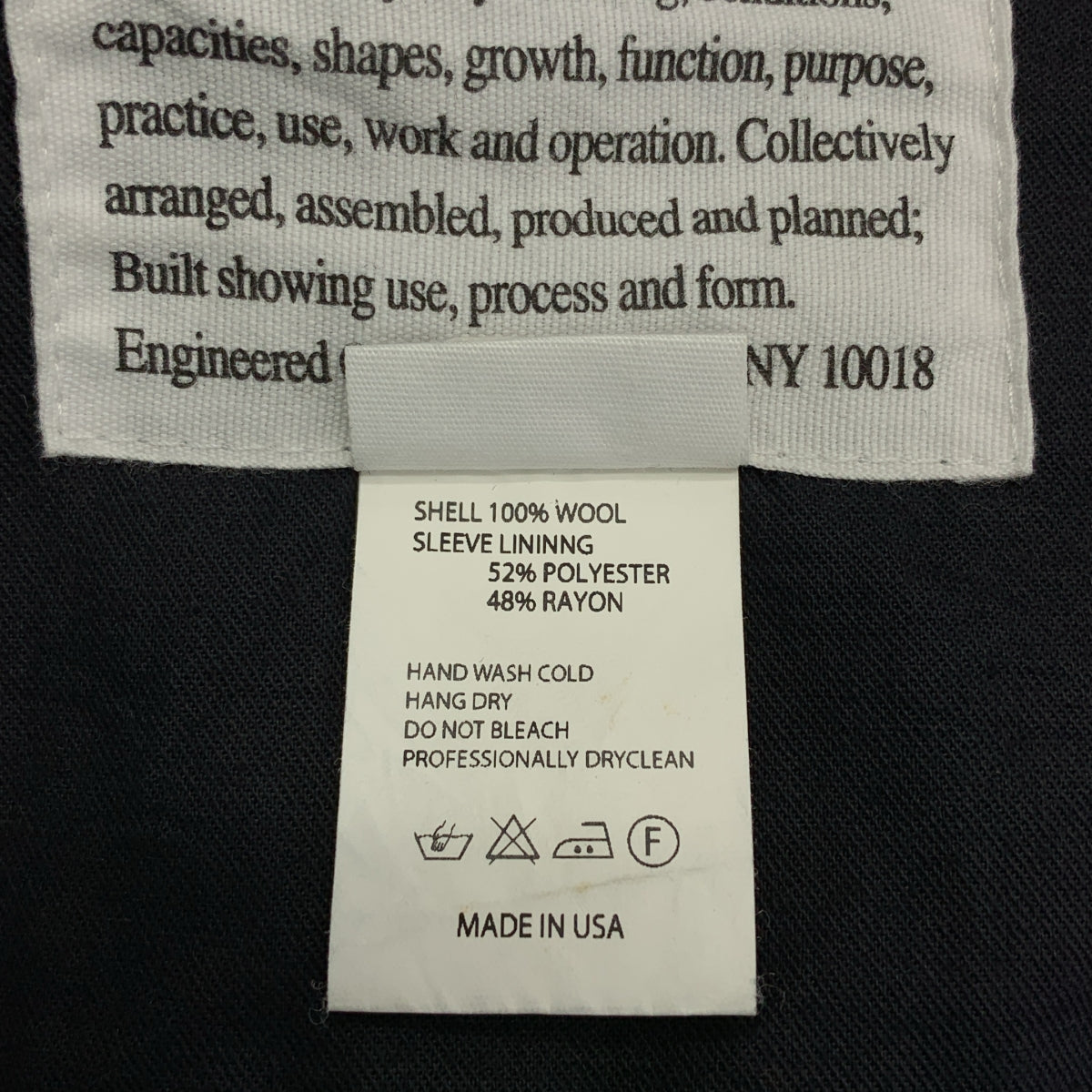 Engineered Garments / 엔지니어드 가먼츠 | DL Jacket 울 스트라이프 더블 로이터 재킷 | S | 남성