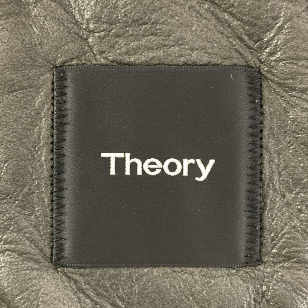 【美品】 theory / 理論 | 羊皮 羊羔毛 刷毛 連帽外套 夾克 | M | 深橄欖色系 | 男式