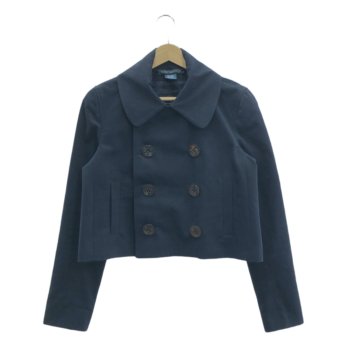 RALPH LAUREN / ラルフローレン | ショート丈 トレンチコート ジャケット | 8 | ネイビー | レディース