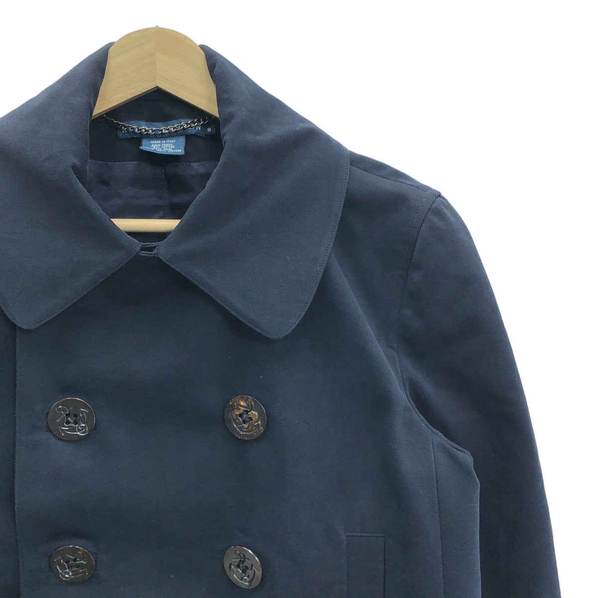 RALPH LAUREN / ラルフローレン | ショート丈 トレンチコート ジャケット | 8 | ネイビー | レディース