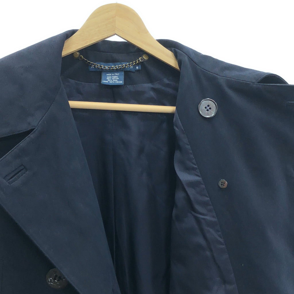 RALPH LAUREN / ラルフローレン | ショート丈 トレンチコート ジャケット | 8 | ネイビー | レディース