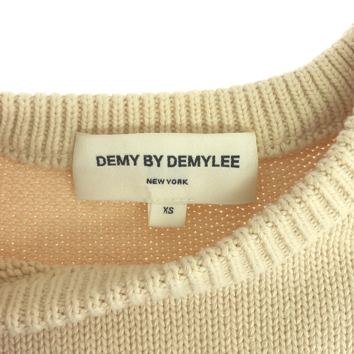 DEMY BY DEMYLEE / デミー バイ デミリー | コットン オーバーサイズ クルーネックニット | XS | レディース – KLD