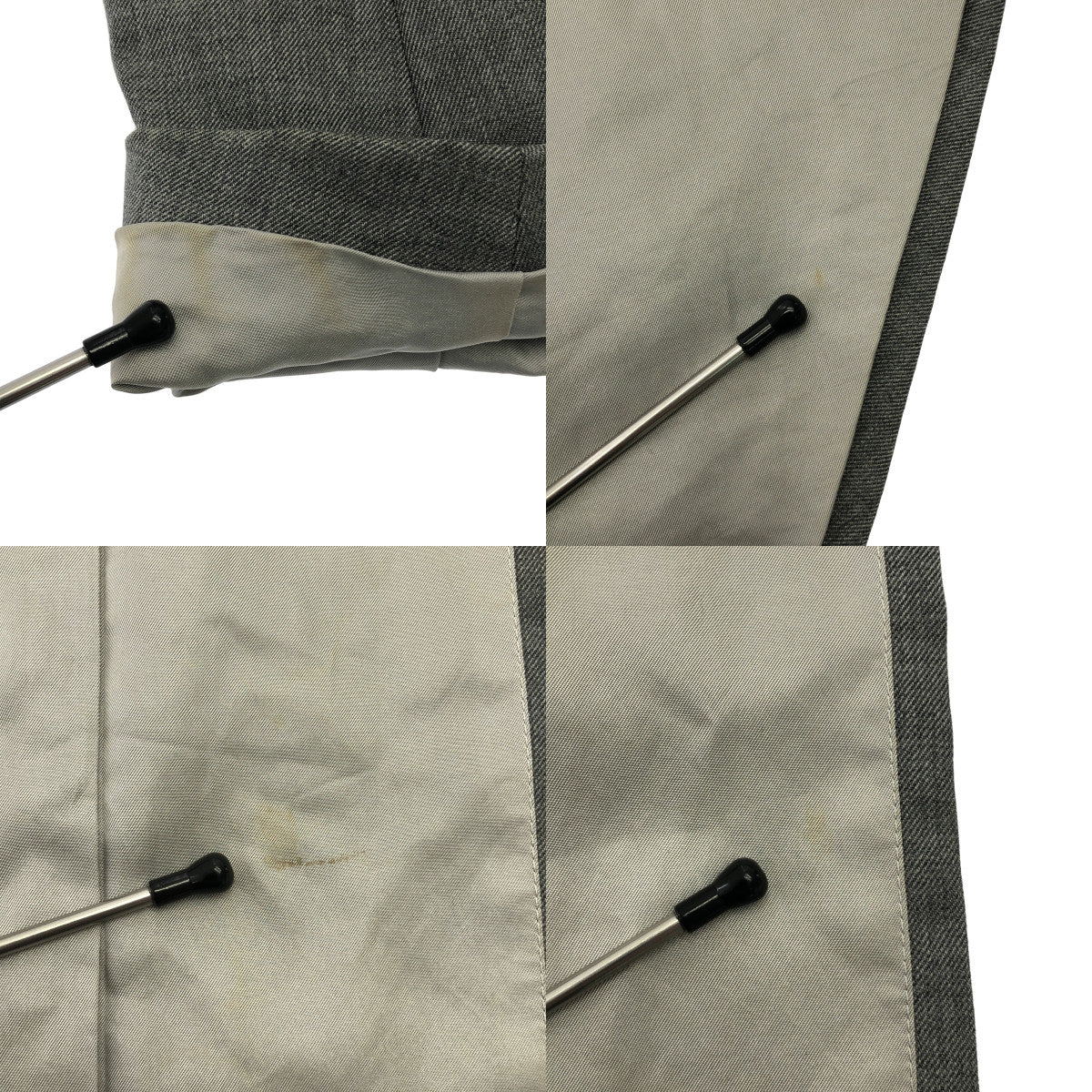 noir kei ninomiya / ノワールケイニノミヤ | 2008SS | 変形 燕尾 シングルブレスト ロングジャケット / 総裏地 | S | グレー | レディース