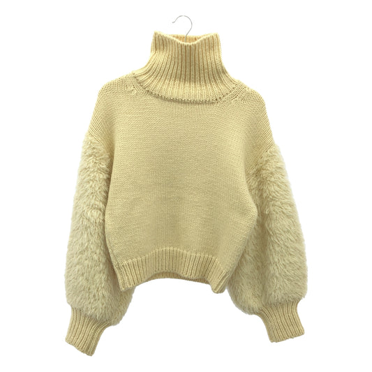 WONDER FULL LIFE / Wonderful Life | × TAKt HAND KNIT Wool Switch High Neck Knit | F | Women's