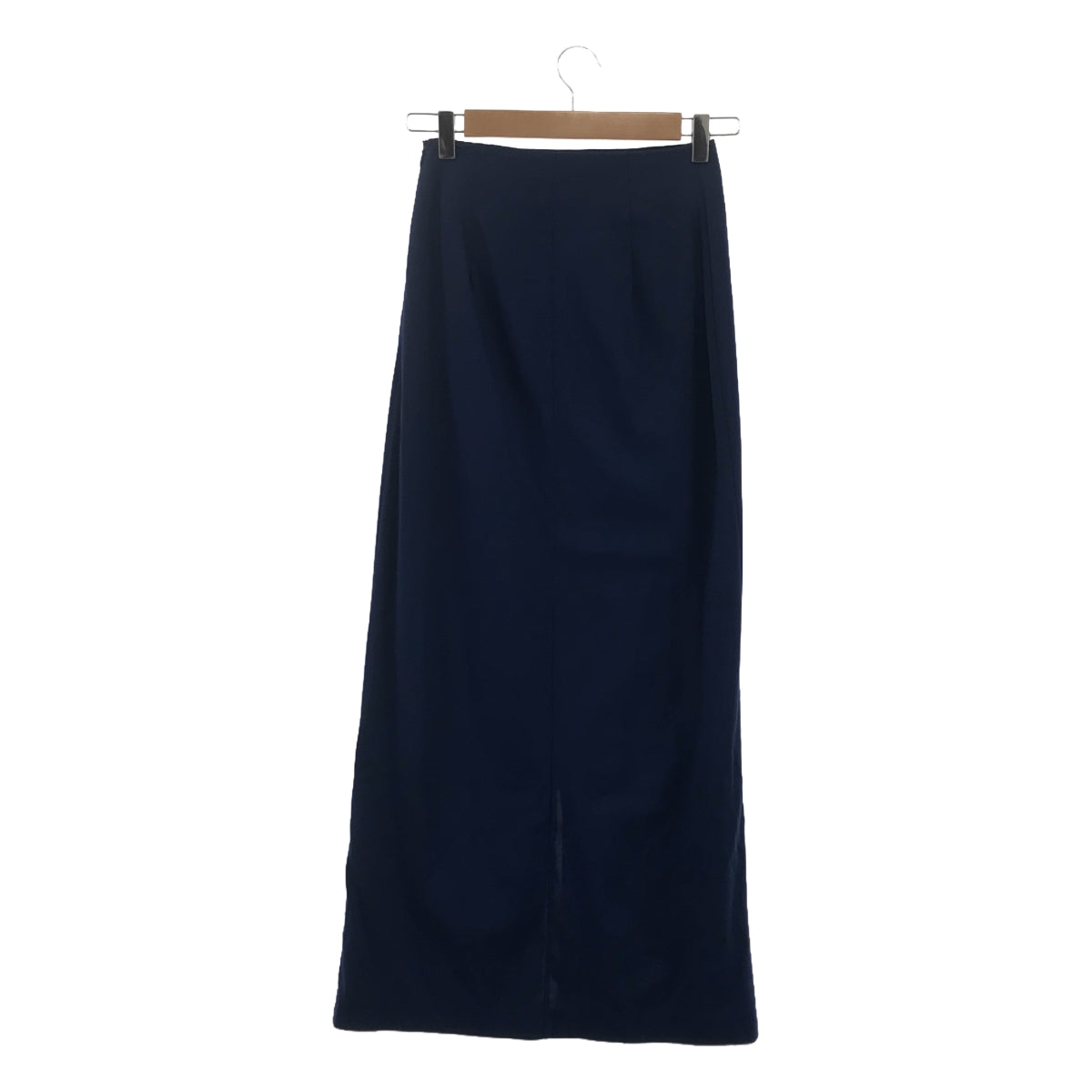 [Good Condition] Ernie Palo | Side Zip Slit Long Skirt | Size 38 | Navy | Women's