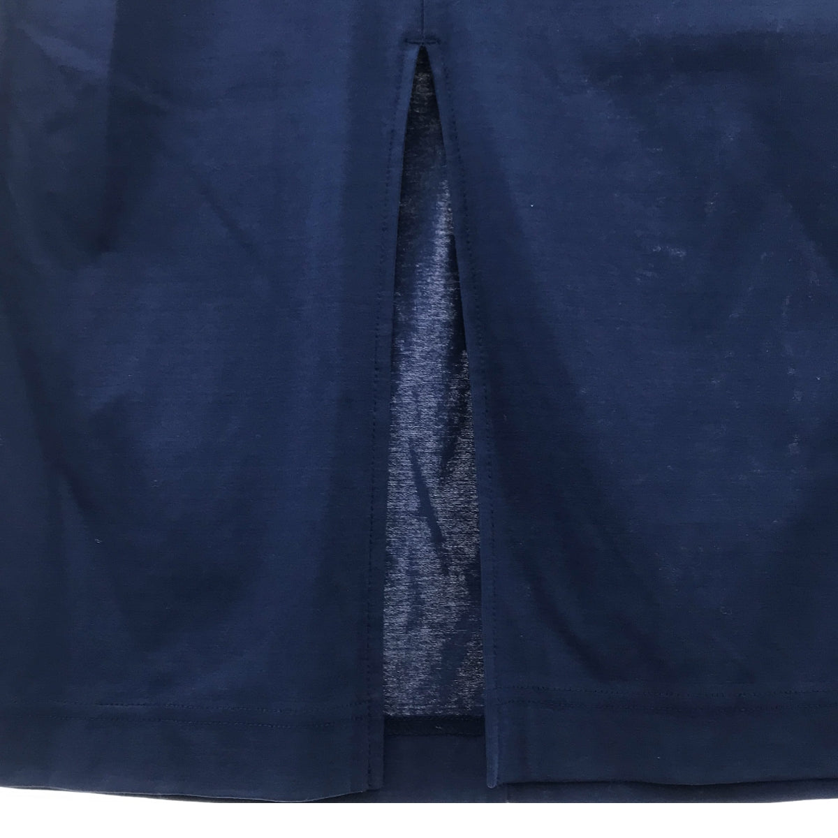 [Good Condition] Ernie Palo | Side Zip Slit Long Skirt | Size 38 | Navy | Women's