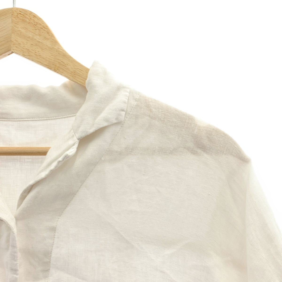 nest robe / ネストローブ | リネン スリット オープンカラー シャツ ブラウス | F | レディース