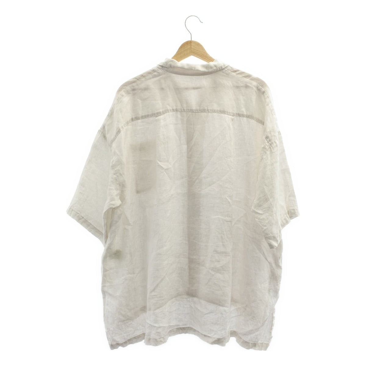 nest robe / ネストローブ | リネン スリット オープンカラー シャツ ブラウス | F | レディース