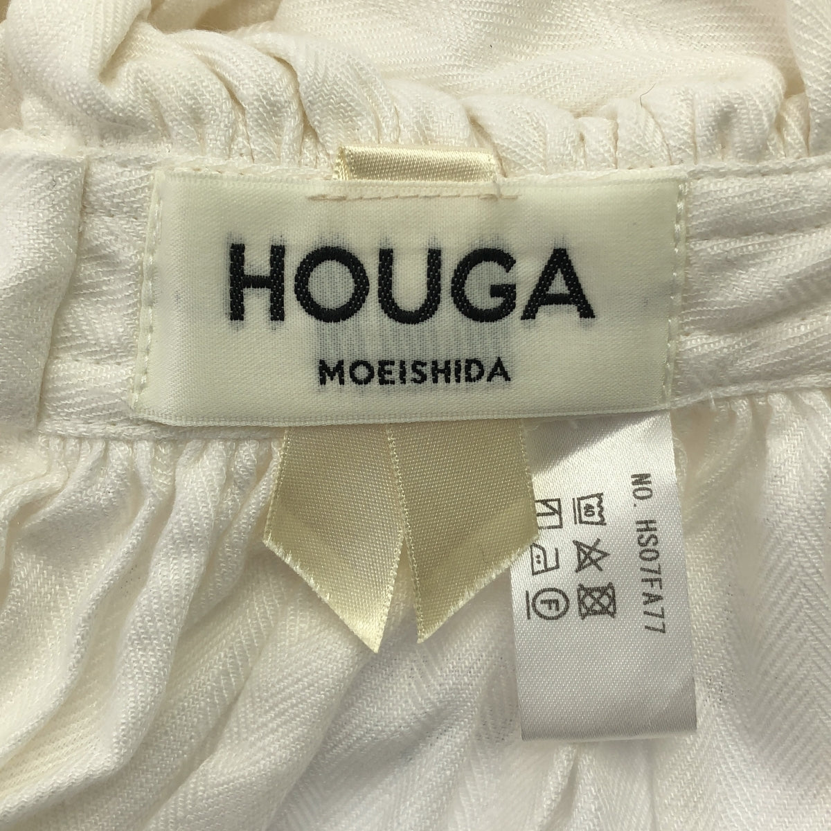 HOUGA / ホウガ | リネン ボリューム フリル つけ襟 | ホワイト | レディース