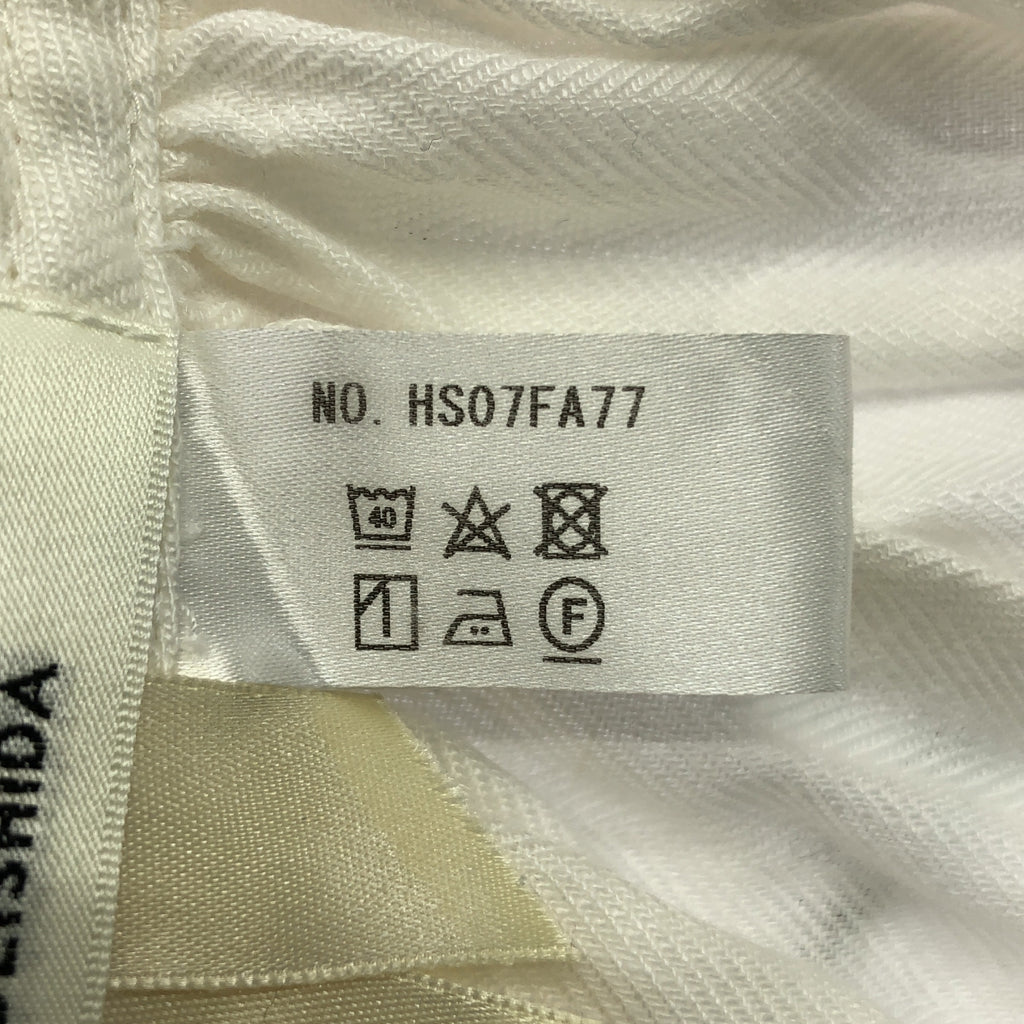 HOUGA | 亞麻蓬鬆荷葉邊領 | 白色 | 女款