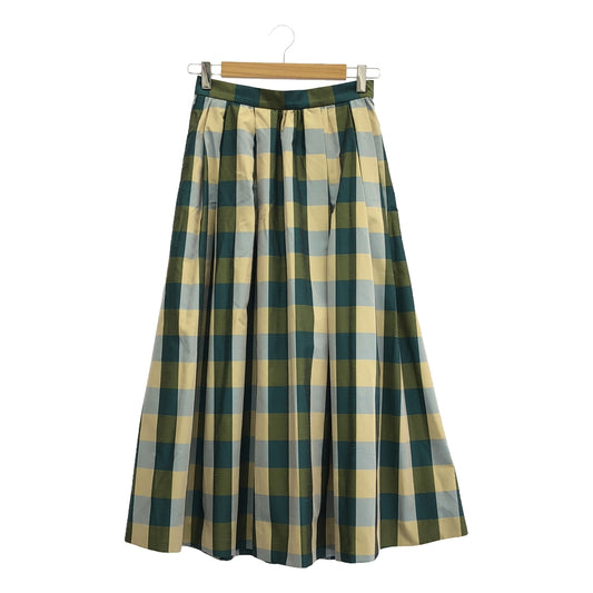 IENA / Iena | Color Gingham Tuck Skirt | 36 | Women's