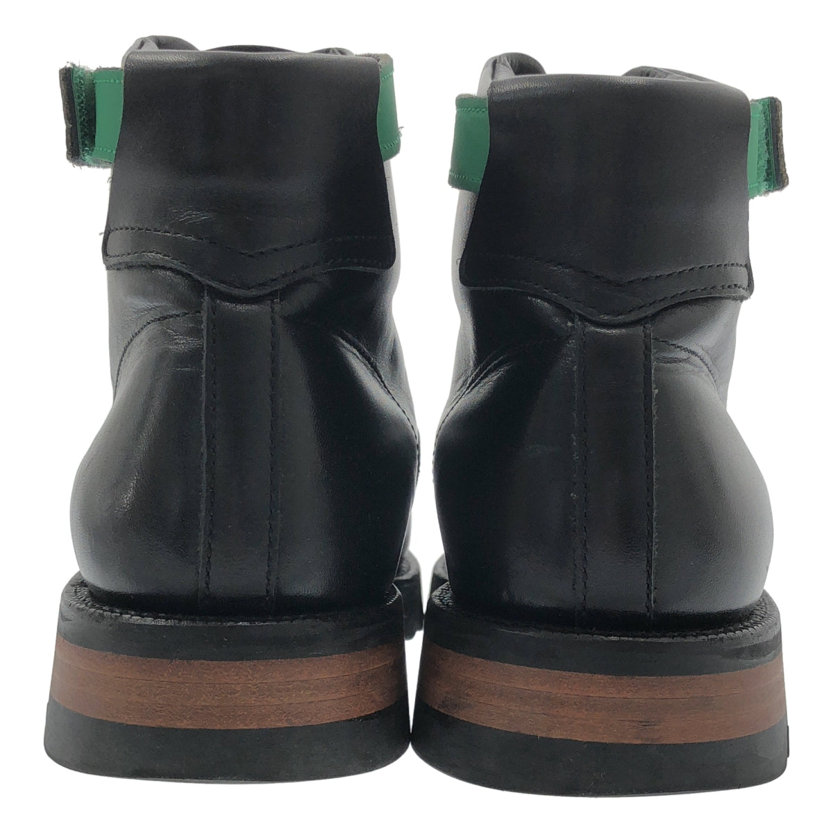 sacai / サカイ | × Hender Scheme エンダースキーマコラボ レザー シャークソール アンクルベルトストレートチップ ブーツ | 42 | メンズ