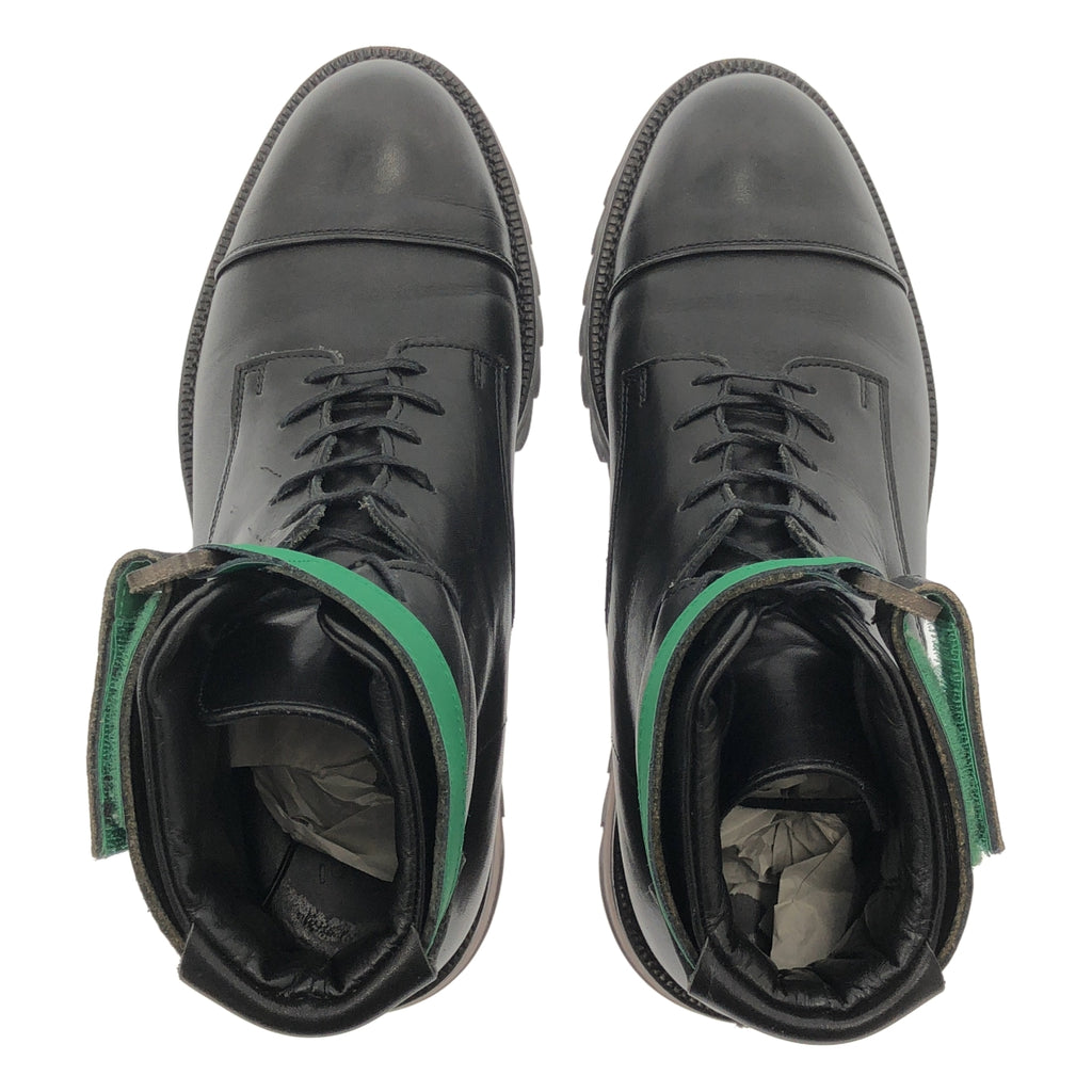 sacai / サカイ | × Hender Scheme エンダースキーマコラボ レザー シャークソール アンクルベルトストレートチップ ブーツ | 42 | メンズ