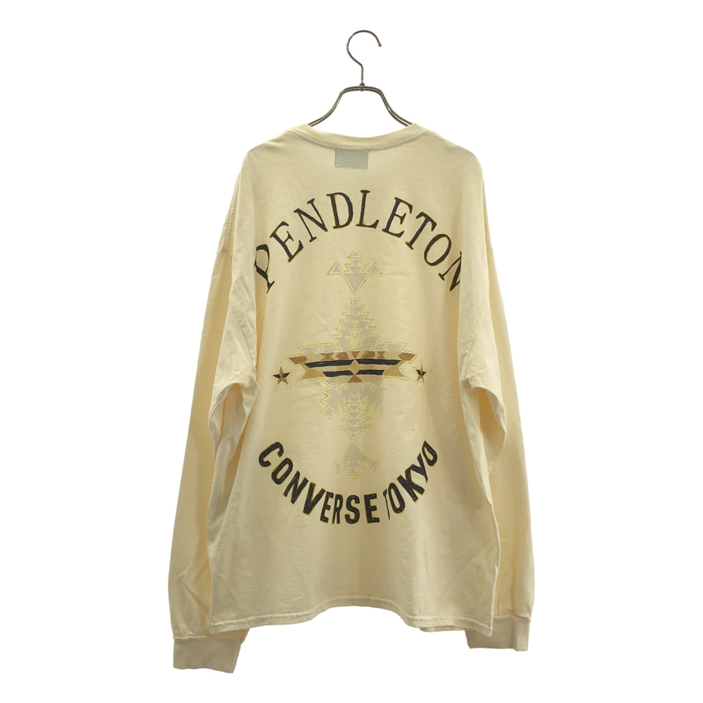 PENDLETON / ペンドルトン | CONVERSE TOKYO / BACK PRINT LONGSLEEVE TEE 長袖 カットソー | 3 | メンズ