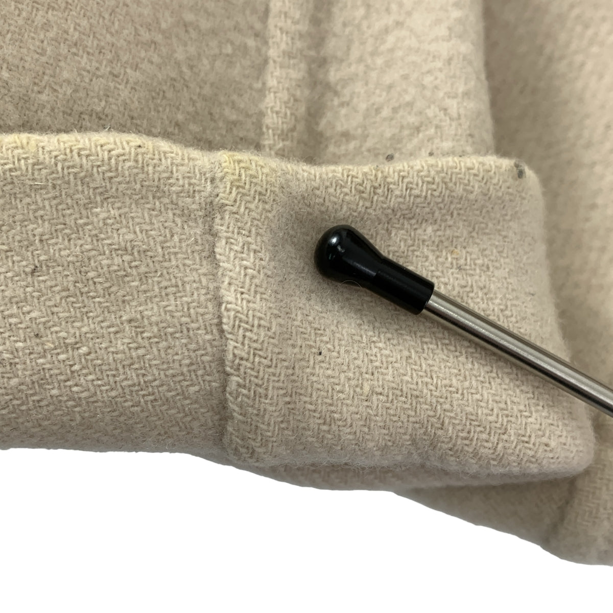 UNITED ARROWS / ユナイテッドアローズ | ウール ダブル リバーコート | 36 | アイボリー | レディース