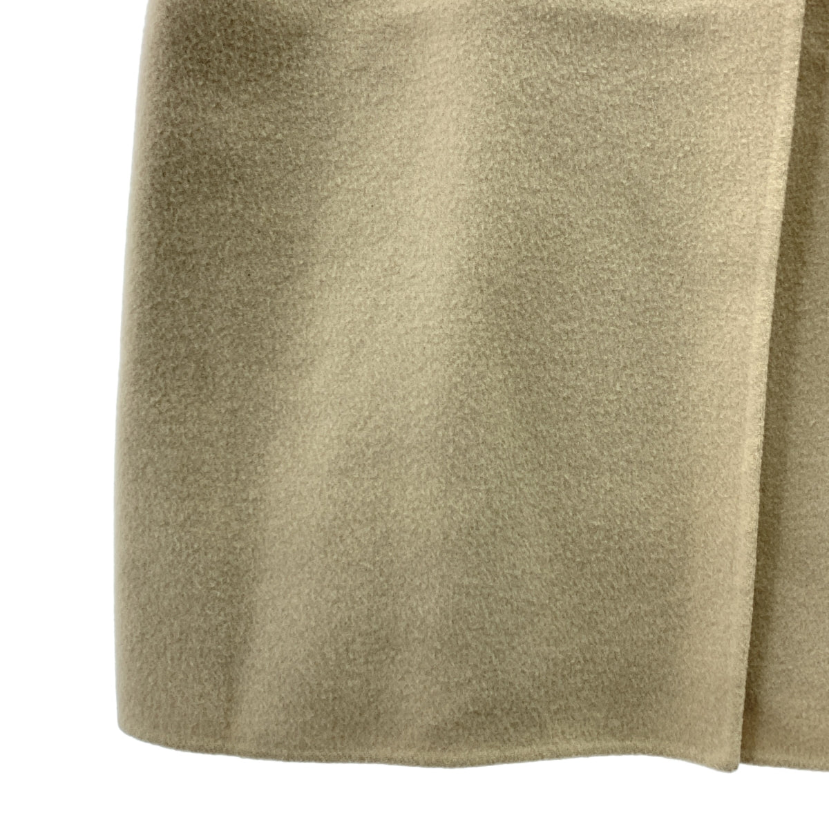 UNITED ARROWS | 羊毛雙排扣河大衣 | 尺寸 36 | 象牙色 | 女款