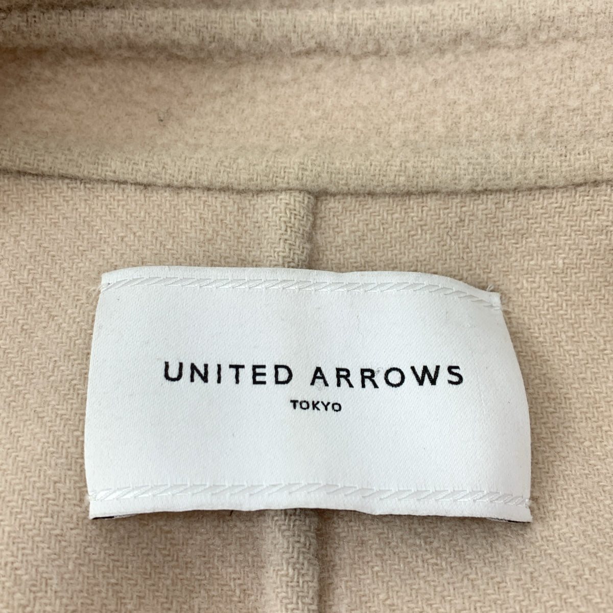 UNITED ARROWS / ユナイテッドアローズ | ウール ダブル リバーコート | 36 | アイボリー | レディース