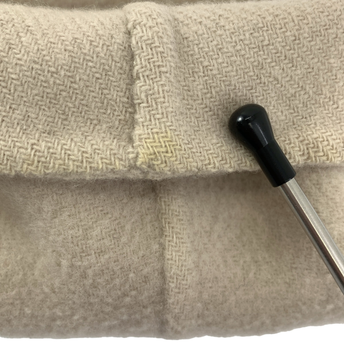 UNITED ARROWS / ユナイテッドアローズ | ウール ダブル リバーコート | 36 | アイボリー | レディース