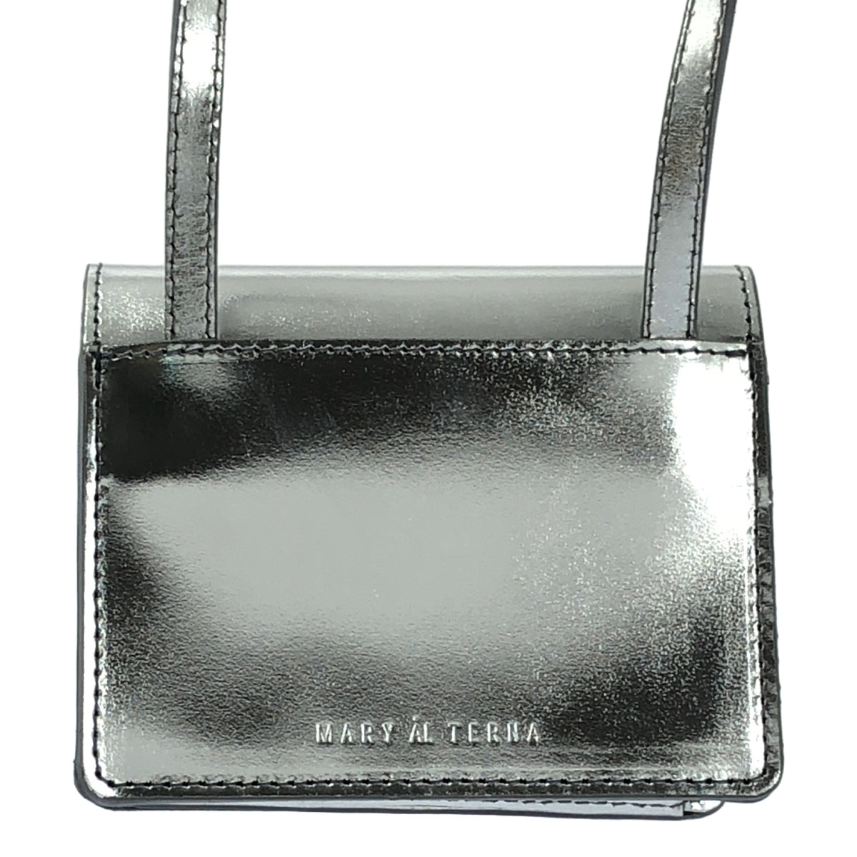 【美品】  MARY AL TERNA / メアリオルターナ | TWINKLE / ロゴ ミニショルダーバッグ / ESTNATION EXCLUSIVE | シルバー | レディース