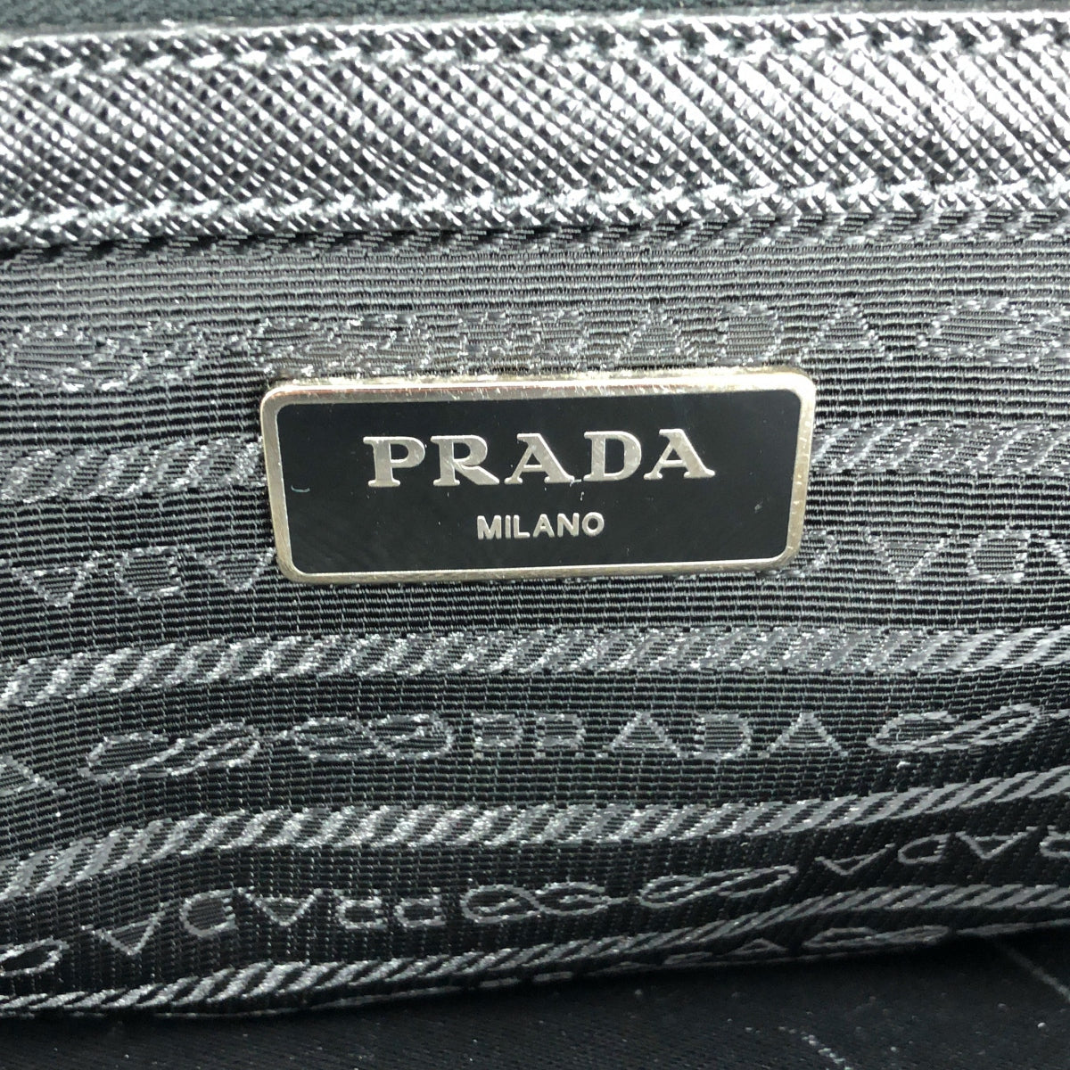 PRADA / 프라다 | VS0305 SAFFIANO TRAVEL / 삼각 로고 사피아노 비즈니스 서류 가방 토트 백 | 블랙 | 남성