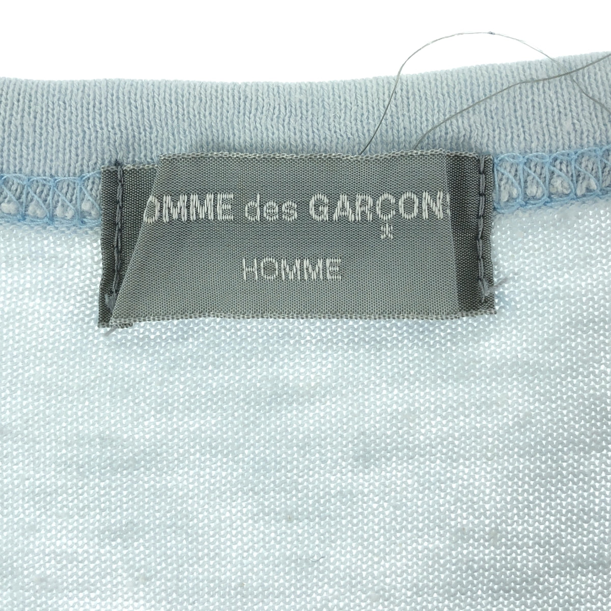 COMME des GARCONS HOMME / コムデギャルソンオム | 1990s～ つぎはぎ クルーネック Tシャツ カットソー | ライトブルー系 | メンズ