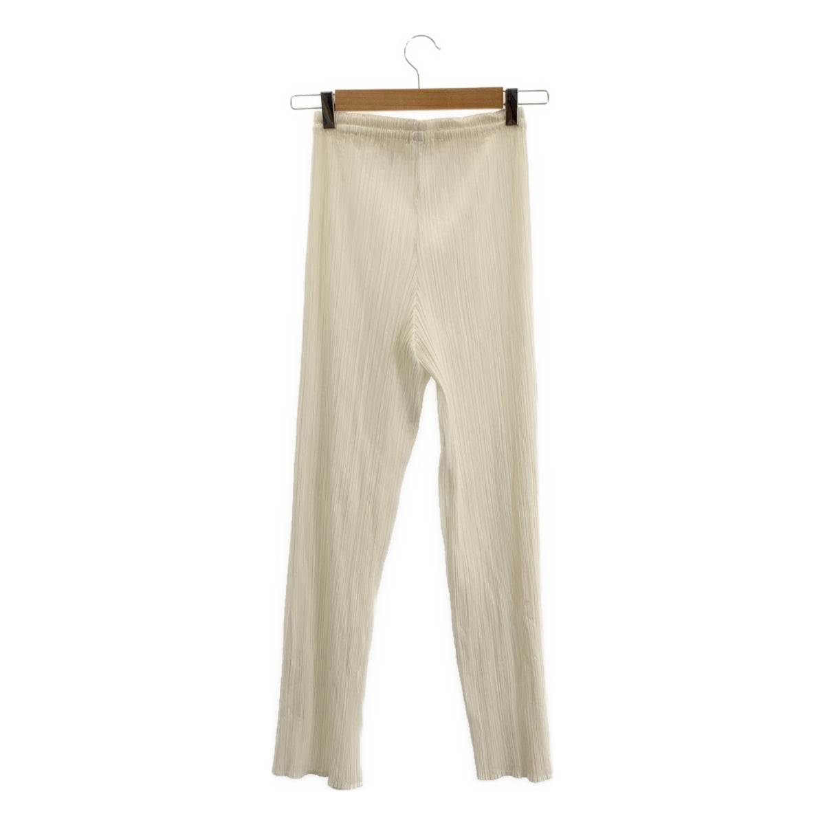 褶皺三宅一生 (ISSEY MIYAKE) | 聚酯褶皺休閒褲 | 1 碼 | 女款