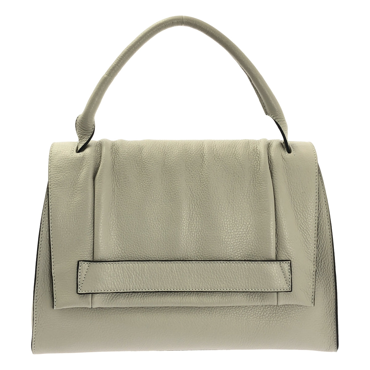 【미품】 LAURA DI MAGGIO / 로라 디마지오 | 2way 가죽 플랩 핸드백 | 베이지 |