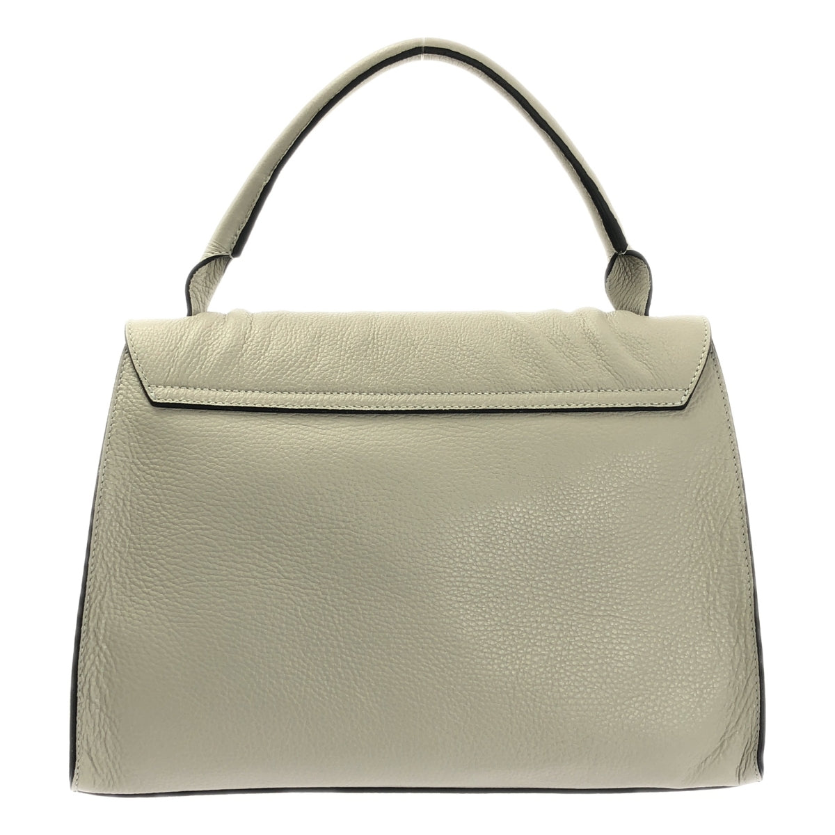 【미품】 LAURA DI MAGGIO / 로라 디마지오 | 2way 가죽 플랩 핸드백 | 베이지 |