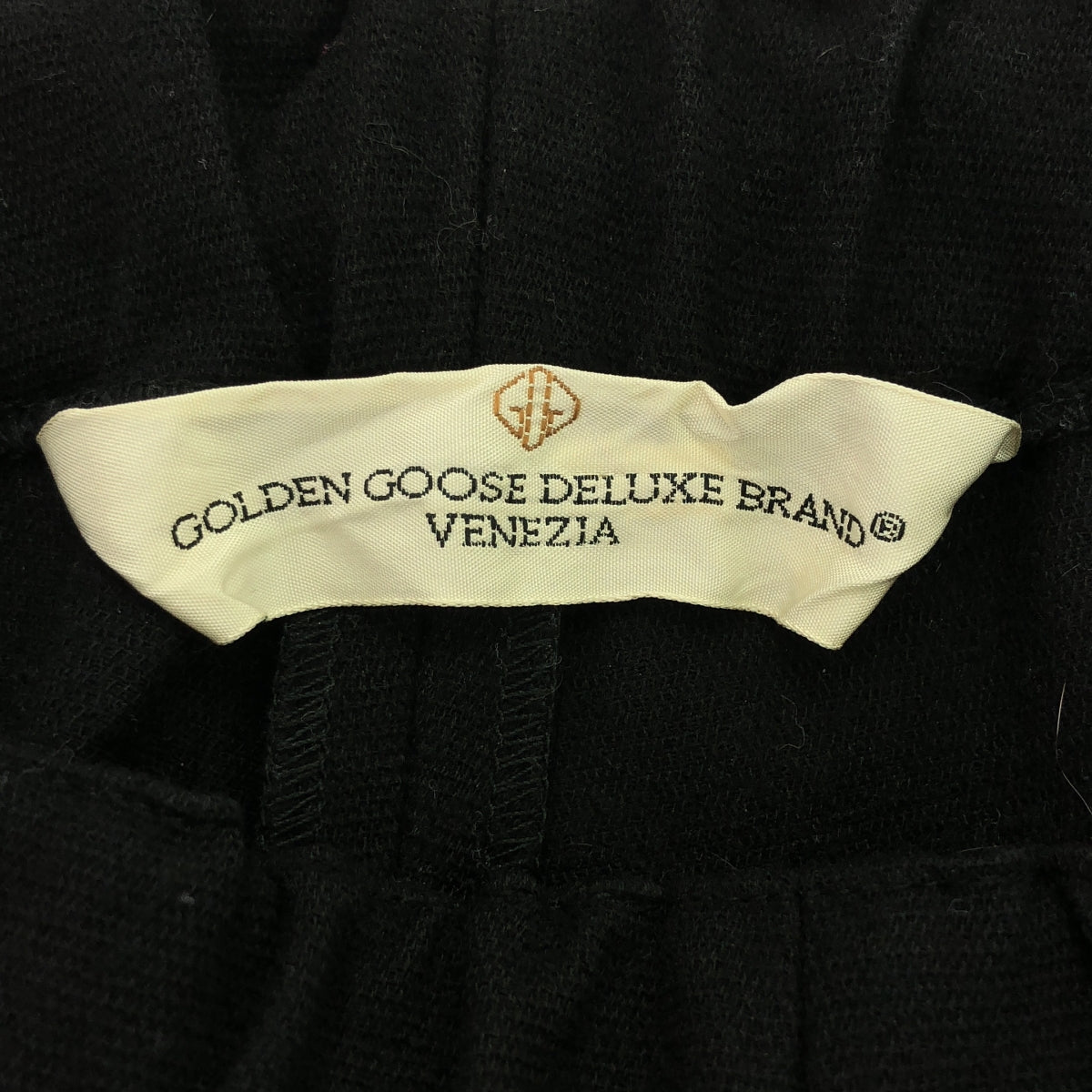 GOLDEN GOOSE / ゴールデングース | ウール混 ドローストリング パンツ | XS | ブラック | レディース